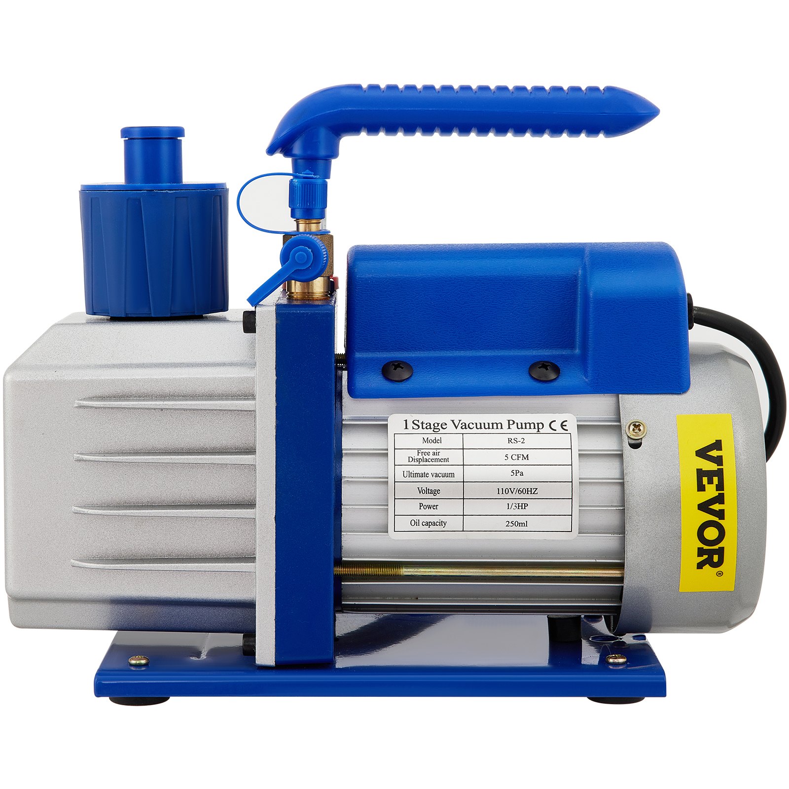 VEVOR Vacuum Chamber with Pump Vacuum Chamber Kit 5 Gal/18.9 L 5CFM 1/3HP Single Stage