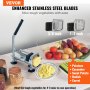 VEVOR French Fry Cutter, Potato Slicer with 1/2-Inch and 3/8-Inch Stainless Steel Blades, Manual Potato Cutter Chopper with Suction Cups, Great for Potato, French Fries, Cucumber, Vegetables, Carrot