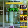 VEVOR LED Open Sign, 20" x 7" Neon Open Sign for Business, Advertisement Board Multiple Flashing and Color Modes Neon Lights Signs w/Remote Control, Used for for Restaurant, Hotel, Window, Wall