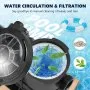 VEVOR Pool Pump 2.0HP 230V, Variable Dual Speed Pumps 1500W, 5520 GPH Max Flow, Powerful Self-priming Swimming Pool Motor for Above Ground Pool, with Strainer Filter Basket, ETL Certification