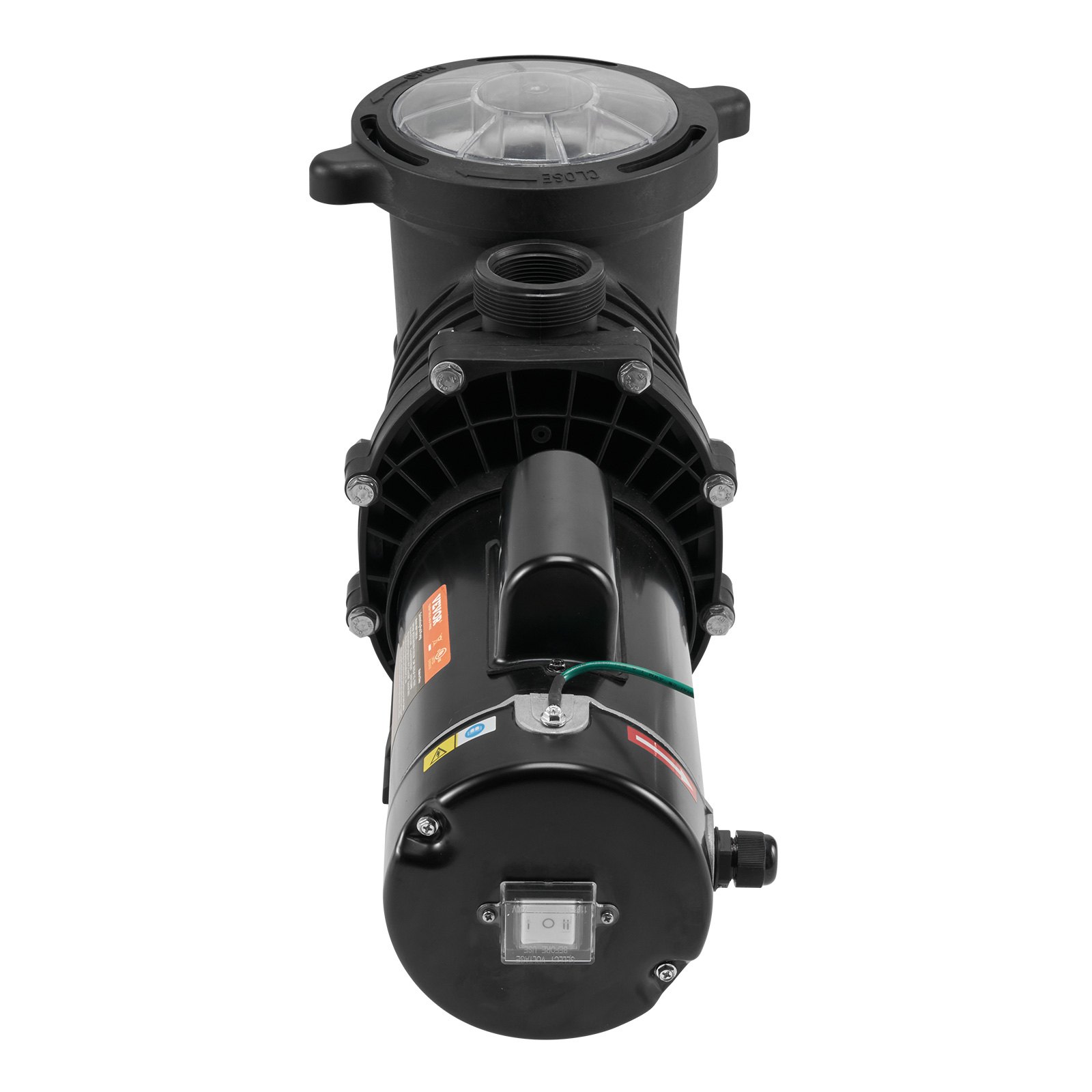 VEVOR Pool Pump 2.0HP 230V, Variable Dual Speed Pumps 1500W, 5520 GPH Max Flow, Powerful Self-priming Swimming Pool Motor for Above Ground Pool, with Strainer Filter Basket, ETL Certification