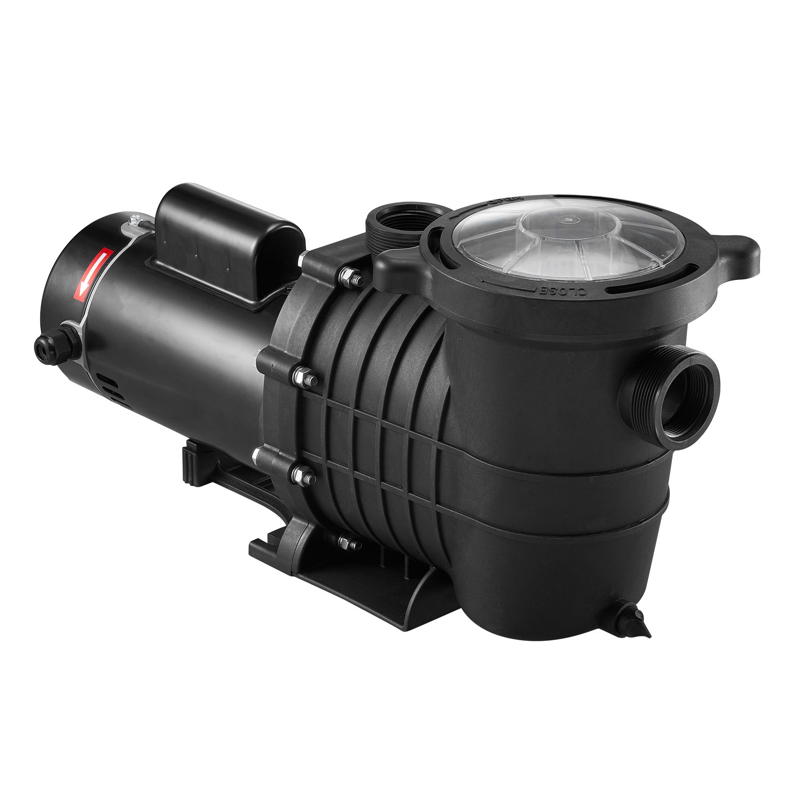 VEVOR Pool Pump 2.0HP 230V, Variable Dual Speed Pumps 1500W, 5520 GPH Max Flow, Powerful Self-priming Swimming Pool Motor for Above Ground Pool, with Strainer Filter Basket, ETL Certification