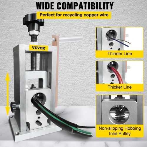 Wire Stripping Machine | 9 Channel Manual/Drill Powered | 0.06-0.79 Inch Capacity