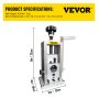 VEVOR Wire Stripping Machine, 1.5-40 mm Drill Powered, Manual Copper Stripper w Heat Treated Steel Ultra Long Lasting Blade, Compact & Portable for Scrap Cable Peeling Recycling