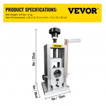 VEVOR Wire Stripping Machine, 0.06-1.57 inches Drill Powered, Manual Copper Stripper w Heat Treated Steel Ultra Long Lasting Blade, Compact & Portable for Scrap Cable Peeling Recycling