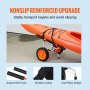 VEVOR Chariot de kayak robuste, capacité de charge de 450 lb, chariot de canoë amovible avec pneus solides de 12'', largeur réglable et pied de support antidérapant, pour kayaks, canoës, planches à pagaie, tapis flottants Jon Boats
