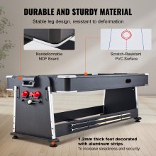 VEVOR 3-in-1 Rotating Swivel Multi Game Table Air Hockey Billiards Table Tennis