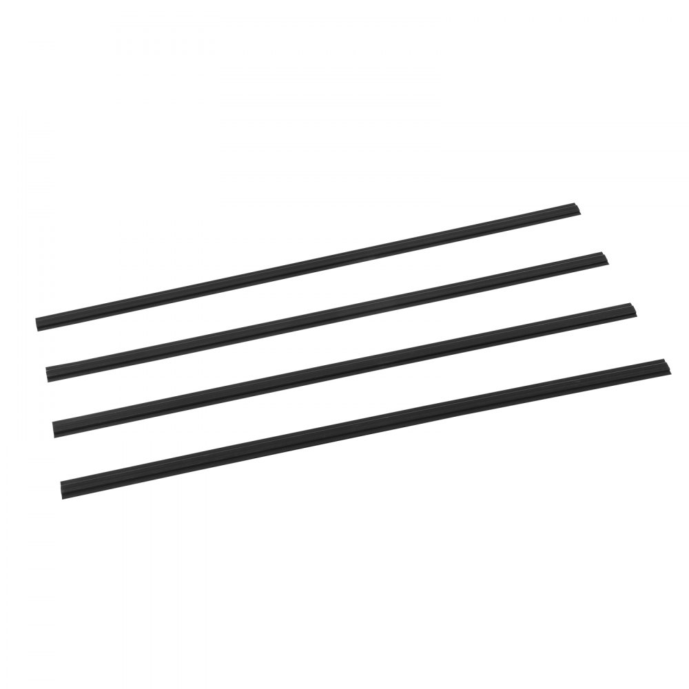 VEVOR Bottom Locking Privacy Slats, Double-Wall Vertical Bottom-Locking Slats with Wings for Chain-Link Fence, High-Density HDPE Chain Link Slats Ideally Fit 6' High Fence for Garden and Farm(Black)