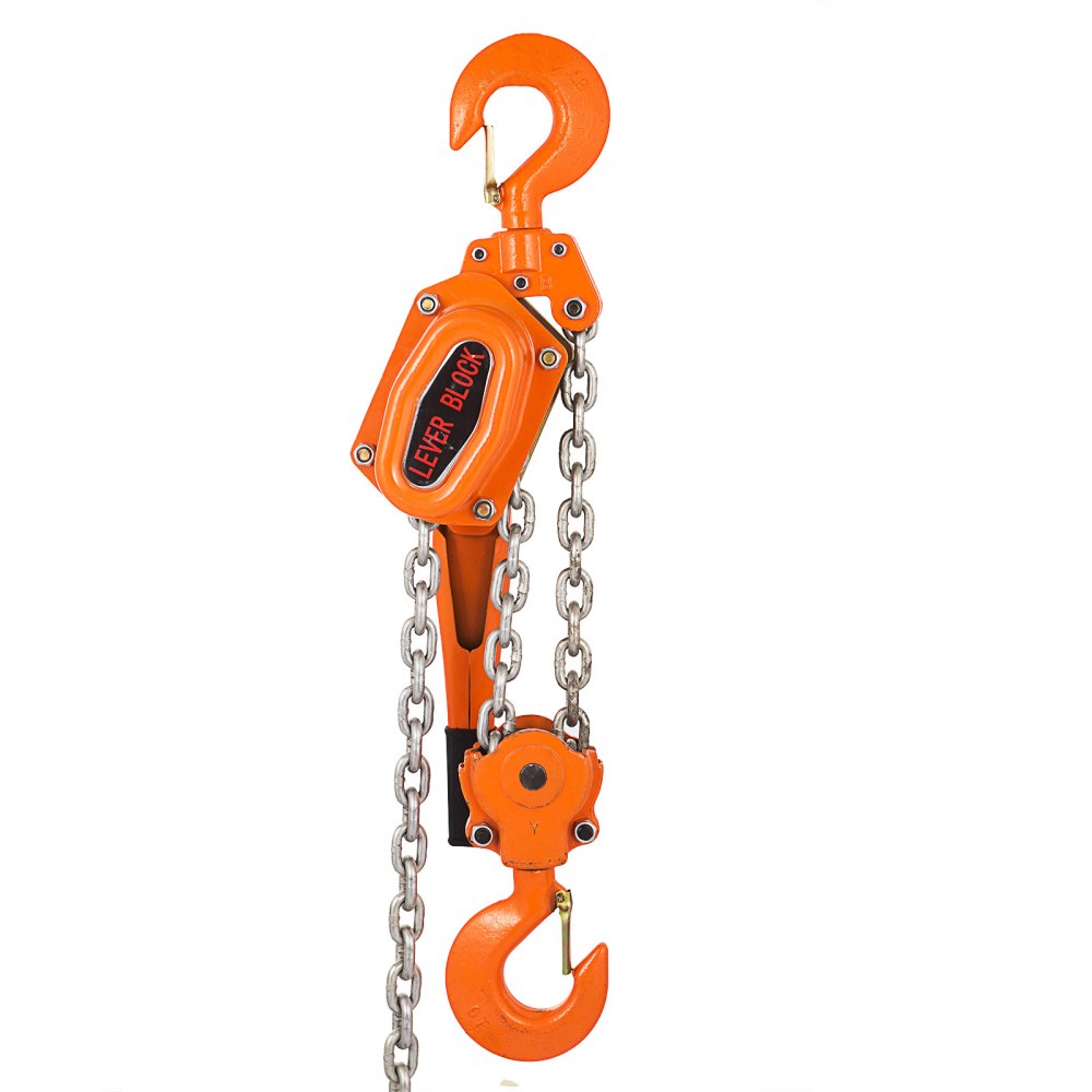 VEVOR Chain Hoist 1650LBS 10 FT Lift Lever Block Chain Hoist 3/4 Ton Chain Ratchet Lever Block Chain Hoist Come Along Lift Puller (3/4 Ton 1650LBS 10ft)