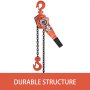 Chain Hoist Lever Hoist 0.75t Capacity With 6m Chain And Heavy Duty Hooks