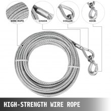 3.2t Rope Winch Hoist 7000lb Hand Winch Wire 20m Expert Wire Rope Puller