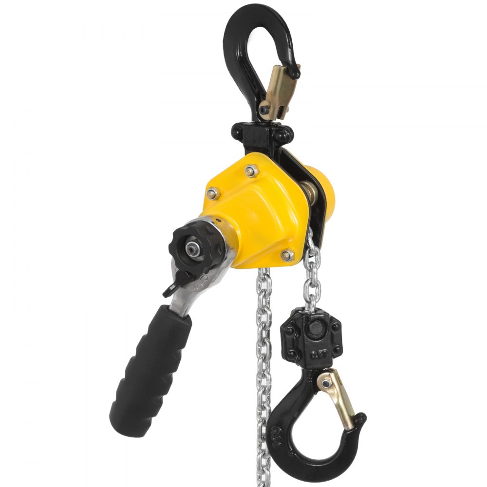 VEVOR Chain Hoist Lever Hoist 250kg Capacity w/ 1.5m Chain and Heavy Duty Hooks