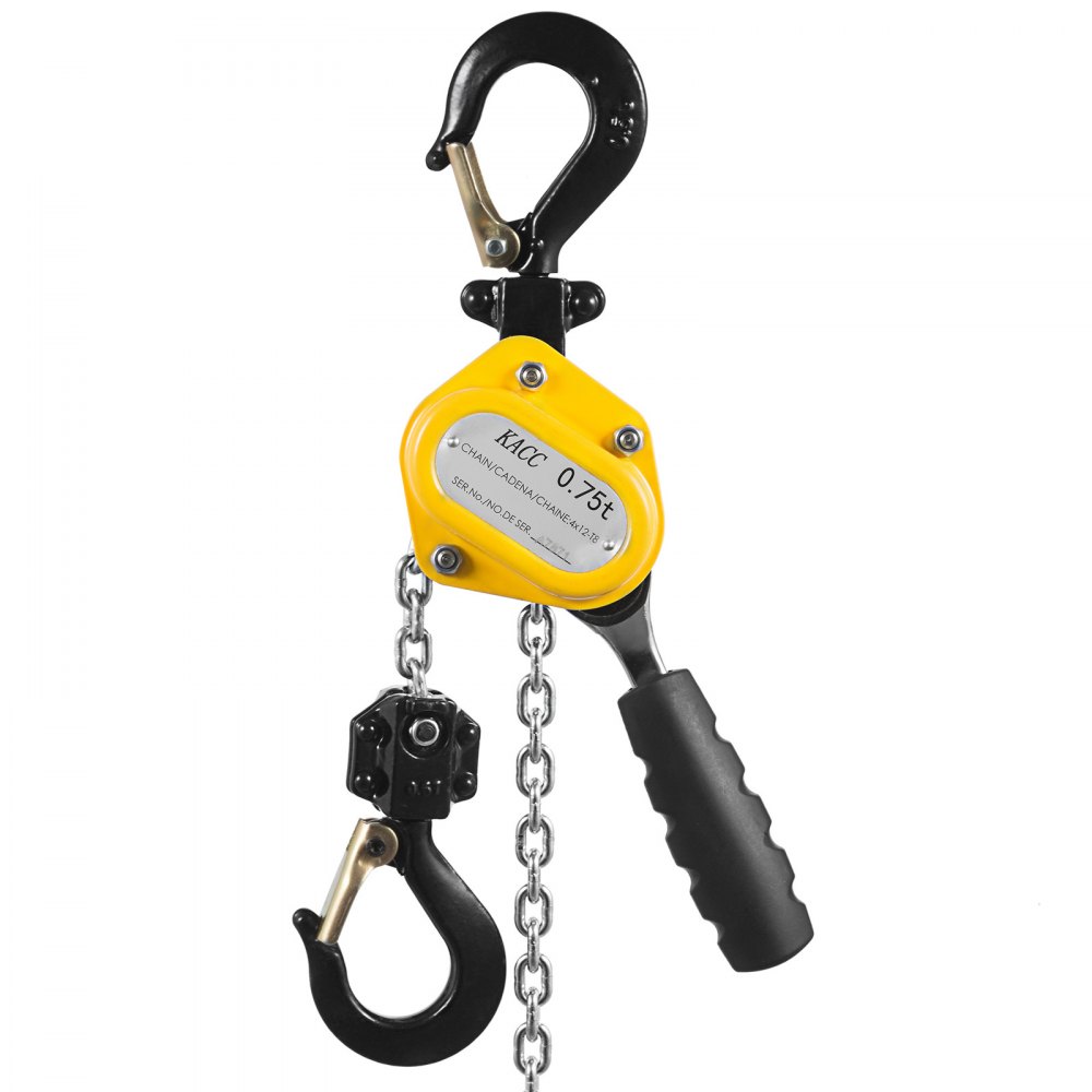 0.75t 1.5m Lever Block Chain Hoist Puller Hand Pull Solid Grips