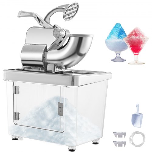 VEVOR Commercial Ice Shaver Snow Cone Machine Ice Crusher Maker 180kg/h 300W