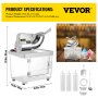 VEVOR Commercial Ice Shaver Snow Cone Machine Ice Crusher Maker 180kg/h 300W