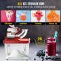 300W Commercial Ice Shaver Crusher Electric Snow Cone Maker Machine 180kg/h