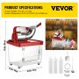 300W Commercial Ice Shaver Crusher Electric Snow Cone Maker Machine 180kg/h