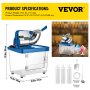 VEVOR Snow Cone Machine Snowball Machine 180kg/h 300W Electric Ice Shaver Blue