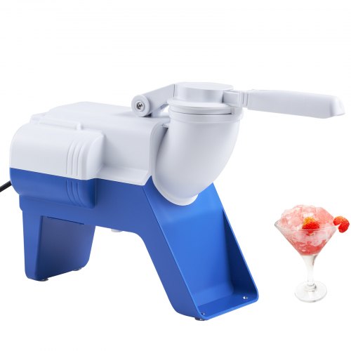 VEVOR Ice Crushers Machine, 176lbs Per Hour Electric Snow Cone Maker with 2 Blades, Shaved Ice Machine with Cover and Bowl, 180W Ice Shaver Machine for Margaritas, Home and Commercial Use, White