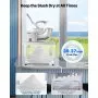 Commercial Ice Crusher 661LBS/H Electric Snow Cone Maker Shaved Ice White