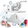 Commercial Ice Crusher 661LBS/H Electric Snow Cone Maker Shaved Ice White
