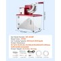 VEVOR Commercial Ice Crusher 661LBS/H, 350W Electric Snow Cone Machine with 4 Blades, 2000RPM Stainless Steel Shaved Ice Machine with 11 Gal Crushed-Ice Box, for Family Restaurants Bars, Red