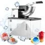 Commercial Ice Crusher 661LBS/H Electric Snow Cone Maker Shaved Ice Black