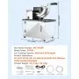 VEVOR Commercial Ice Crusher 661LBS/H, 350W Electric Snow Cone Machine with 4 Blades, 2000RPM Stainless Steel Shaved Ice Machine with 11 Gal Crushed-Ice Box, for Family Restaurants Bars, Black