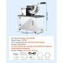 VEVOR Commercial Ice Crusher 661LBS/H, 350W Electric Snow Cone Machine with 4 Blades, 2000RPM Stainless Steel Shaved Ice Machine with 11 Gal Crushed-Ice Box, for Family Restaurants Bars, Black