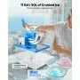 Commercial Ice Crusher 661LBS/H Electric Snow Cone Maker Shaved Ice Blue