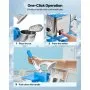 Commercial Ice Crusher 661LBS/H Electric Snow Cone Maker Shaved Ice Blue
