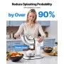 Commercial Ice Crusher 440LBS/H Electric Snow Cone Maker Shaved Ice Silver