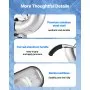 Commercial Ice Crusher 440LBS/H Electric Snow Cone Maker Shaved Ice Silver