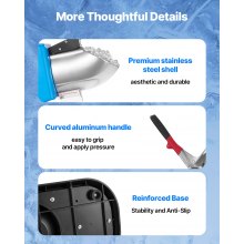 Commercial Ice Crusher 220LBS/H Electric Snow Cone Maker Shaved Ice Blue