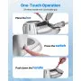 Commercial Ice Crusher 220LBS/H Electric Snow Cone Maker Shaved Ice Silver