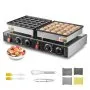 VEVOR 50PCS Mini Dutch Pancake Maker Commercial Dorayaki Baker Non-stick 1800W