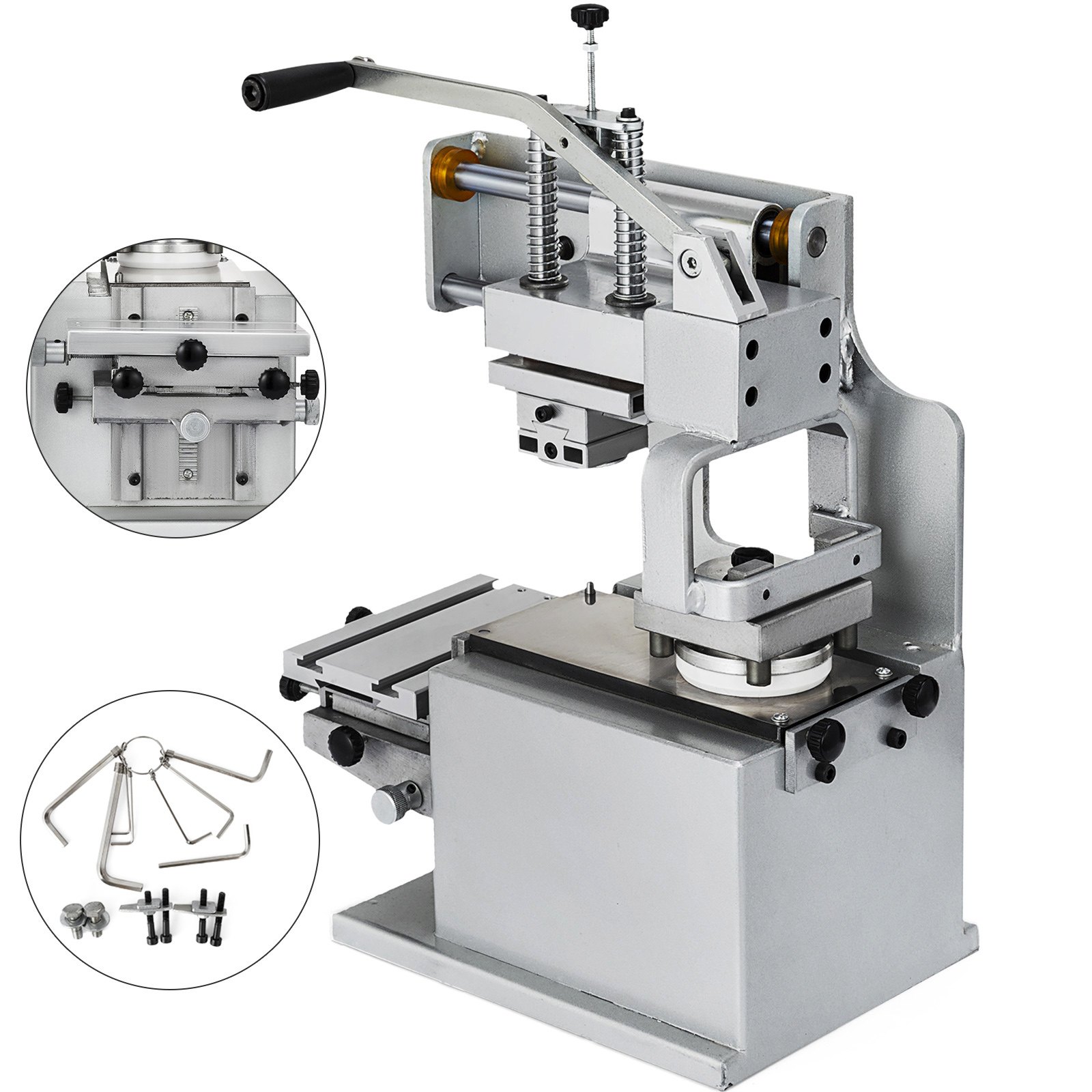 Manual Pad Printer Pad Printing Machine Transfer Sealed Ink Cup System Kit