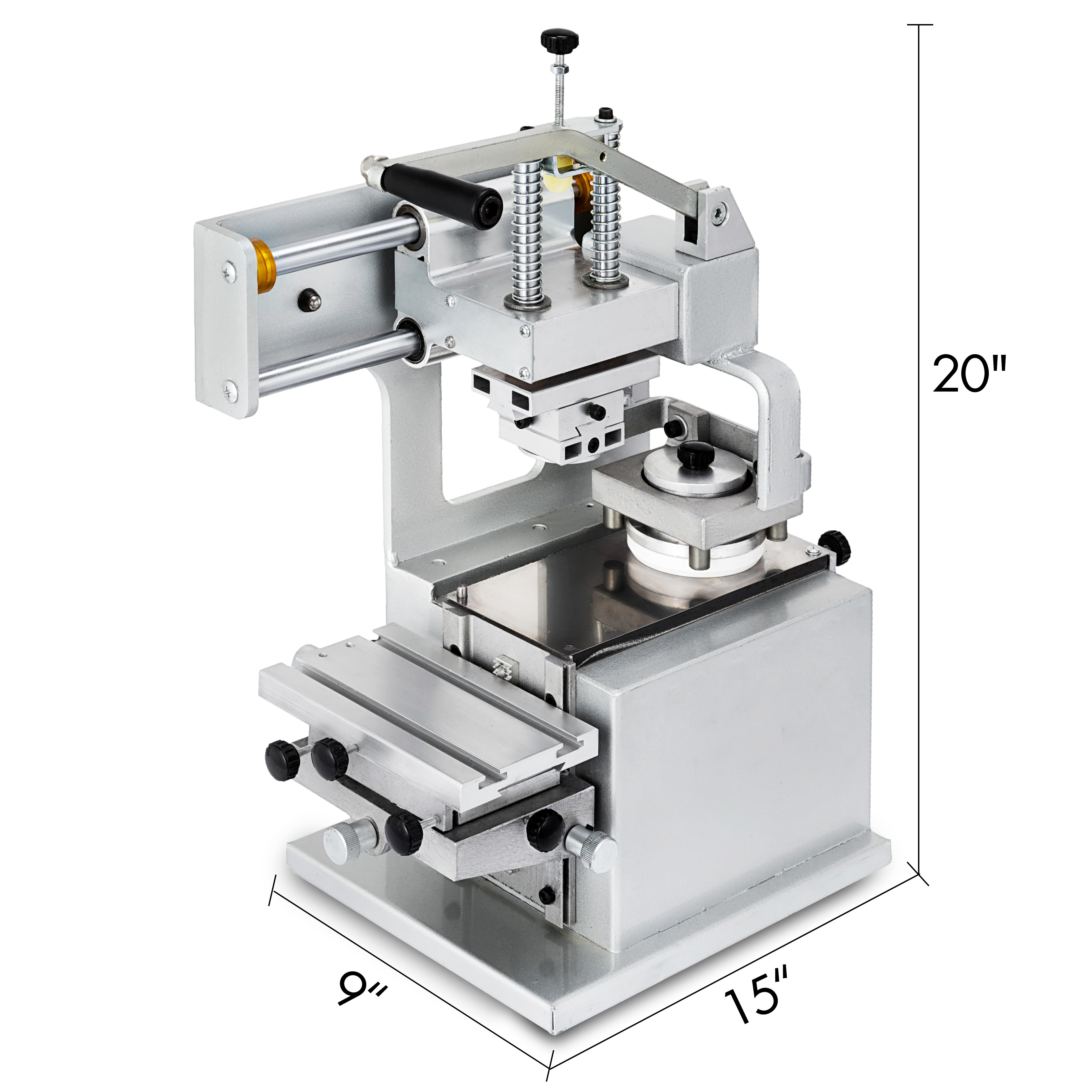 Manual Pad Printer Pad Printing Machine Transfer Sealed Ink Cup System Kit