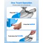 Commercial Ice Crusher 286LBS/H Electric Snow Cone Maker Shaved Ice Blue
