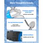 Commercial Ice Crusher 286LBS/H Electric Snow Cone Maker Shaved Ice Blue
