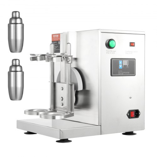 Milkshake Maker Machine 120W Electric Milk Tea Shaker Stainless Steel Commercial