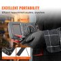 VEVOR 2-in-1 Handheld Digital Oscilloscope Multimeter 2.5MS/S 1MHZ with Bag
