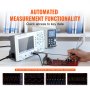 VEVOR hordozható digitális oszcilloszkóp 1GS/S mintavételezési frekvencia 100 MHz, kétcsatornás LCD