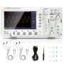 VEVOR Digital Oscilloscope, 1GS/S Sampling Rate, 100MHZ Bandwidth Portable Oscilloscope with 4 Channels Color Screen, 30 Automatic Measurement Functions for Electronic Circuit Testing DIY