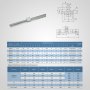 2 Set SBR20-1200mm 20mm Fully Supported Linear Rail Shaft Rod With 4 SBR20UU + SBR16-2000mm Linear Slide Guide 16mm Shaft 2 Rail With 4SBR16UU Bearing Block CNC
