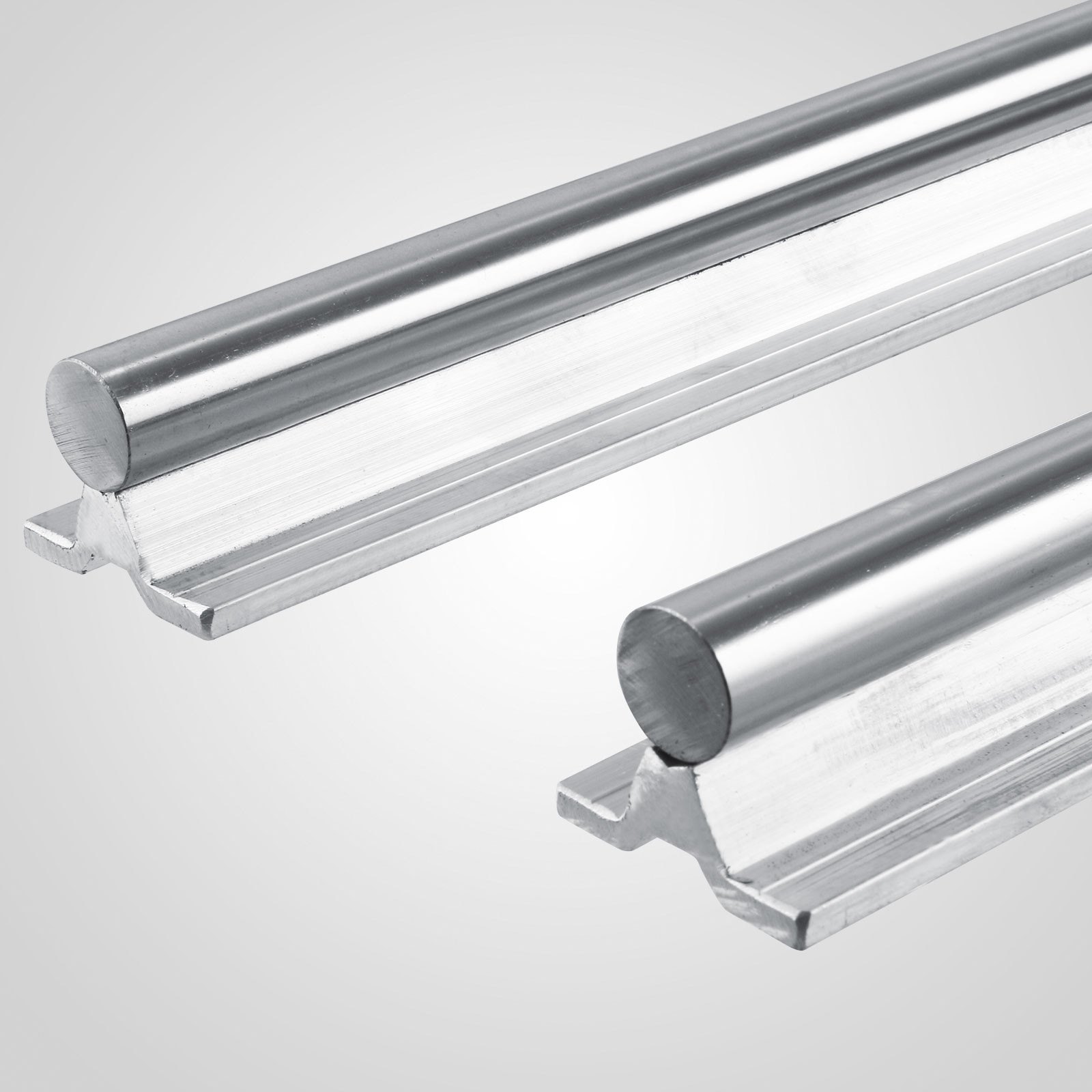 2 Set SBR20-1200mm 20mm Fully Supported Linear Rail Shaft Rod With 4 SBR20UU + SBR16-2000mm Linear Slide Guide 16mm Shaft 2 Rail With 4SBR16UU Bearing Block CNC