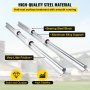 VEVOR Linear Rail 2 Set SBR20-1200mm Linear Rail Support Linear Rail Shaft Guide for 20mm Slotted Bearings