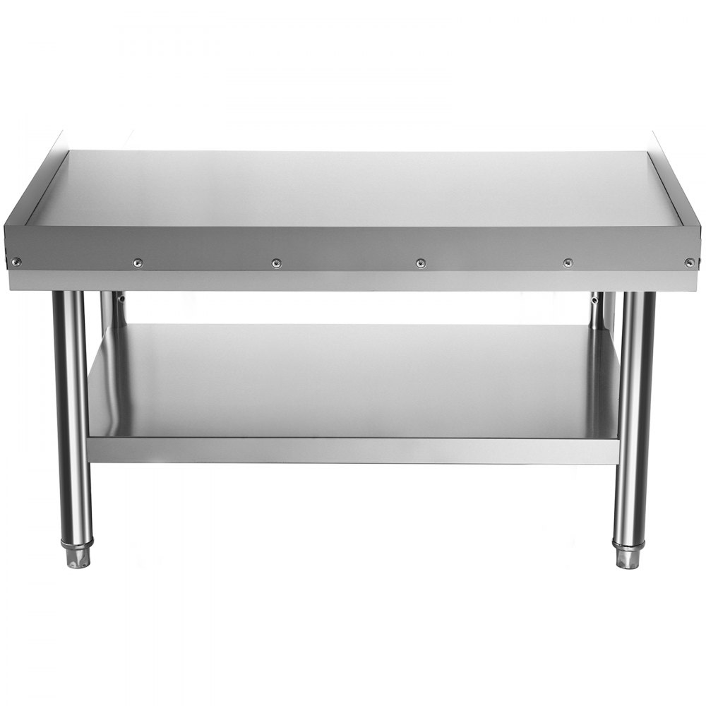 VEVOR Stainless Steel Equipment Grill Stand, 152.4 x 76.2 x 61 cm Stainless Table, Grill Stand Table with Adjustable Storage Undershelf, Equipment Stand Grill Table for Hotel, Home, Restaurant Kitchen