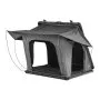 VEVOR Rooftop Tent Hard Shell, 2-3 Person Aluminum Roof Top Tent Hardshell with Tri-Color LED Light, Thick Mattress & 1 Window, Waterproof Windproof Overland Camping Car Roof Rack for Jeep SUV Pickup