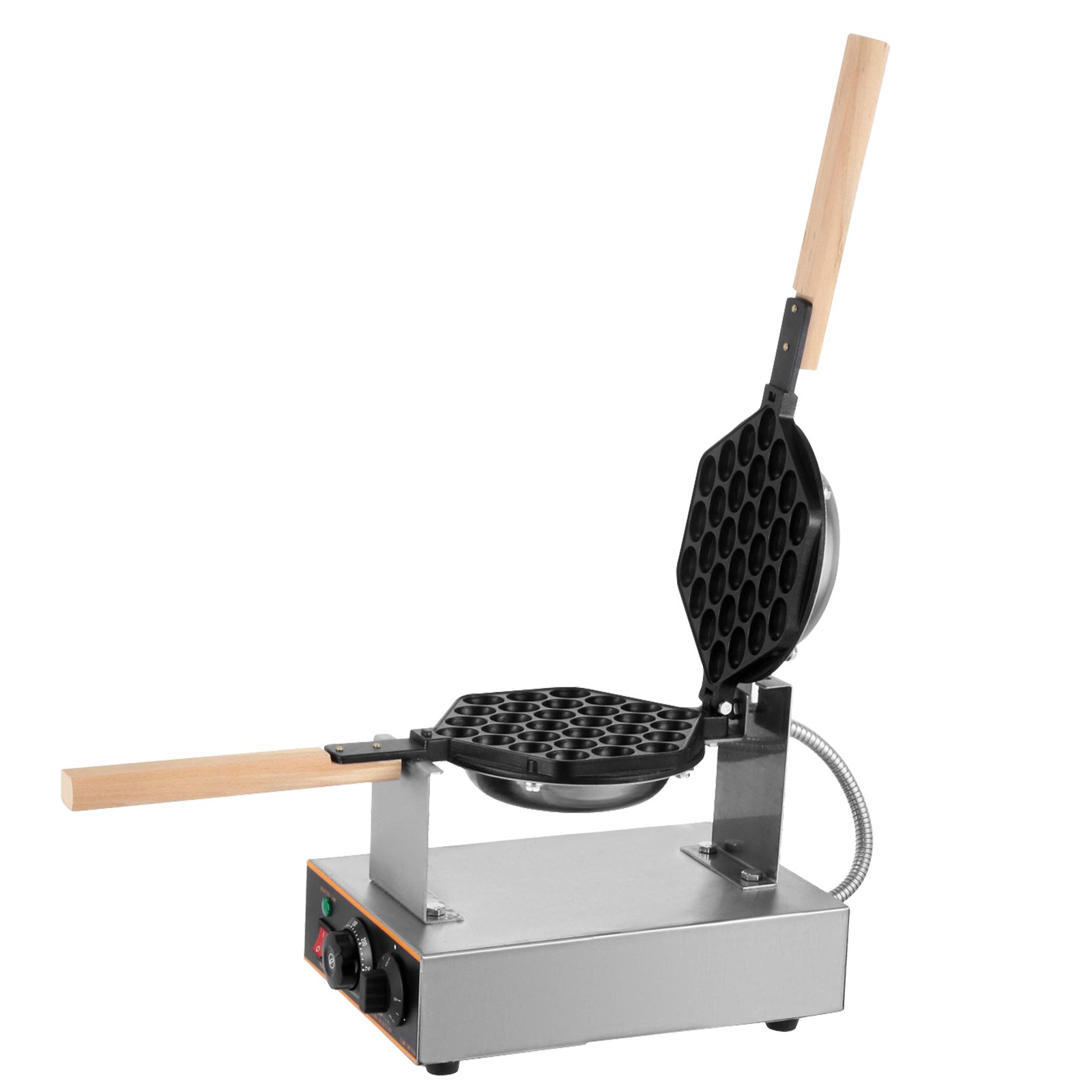 VEVOR Commercial Egg Waffle Maker 220V 1400W Stainless Steel Egg Waffle Maker Bubble Waffle Maker 30pcs Egg Waffle Maker Professional Bubble Egg Waffles Cake Machine Waffle Baker